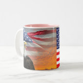 Sarah Palin - Mokken van de Amerikaanse vlag Eagle (Voorkant links)