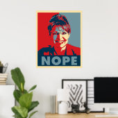 Sarah Palin "NOPE" poster (Thuiskantoor)