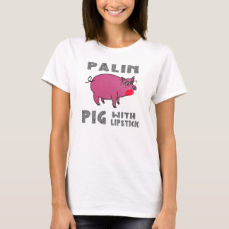 Sarah Palin Pig met Lipstick Anti-McCain Shirt