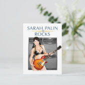 Sarah Palin Rocks Briefkaart (Staand voorkant)