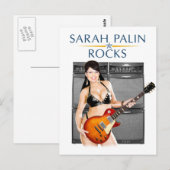Sarah Palin Rocks Briefkaart (Voorkant / Achterkant)
