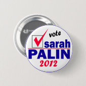 Sarah Palin Ronde Button 5,7 Cm (Voorkant /achterkant)