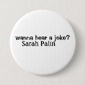 sarah palin ronde button 7,6 cm (Voorkant)