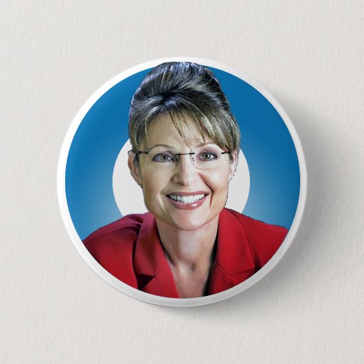 Sarah Palin Trumps de 'O' Ronde Button 5,7 Cm (Voorkant)