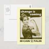 Sarah Palin van Antiek stijl Briefkaart (Voorkant / Achterkant)