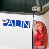 Sarah Palin - Vlag Bumpersticker (Op Truck)