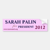 SARAH PALIN VOOR PRESIDENT 2012 BUMPERSTICKER (Voorkant)