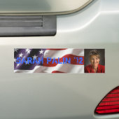 Sarah Palin voor President Bumpersticker 2012 (Op auto)