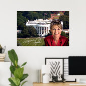 Sarah Palin & White House Poster (Thuiskantoor)