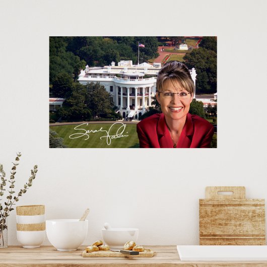 Sarah Palin & White House Poster (Keuken)