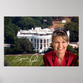 Sarah Palin & White House Poster (Voorkant)
