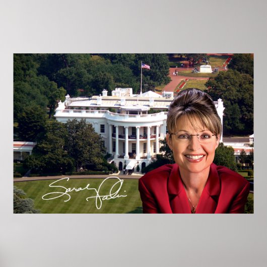 Sarah Palin & White House Poster (Voorkant)
