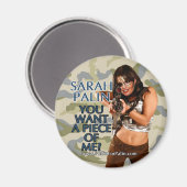 Sarah Palin - Wil je een stuk van mij? Magneet (Voorkant / Achterkant)
