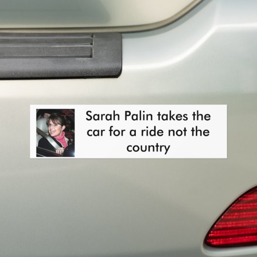 sarah_palinride bumbersticker, Sarah Palin tak... Bumpersticker (Op auto)