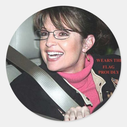 Sarah_Palinride Nummer sticker (Voorkant)