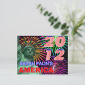 Sarah Palins Amerika Briefkaart (Staand voorkant)