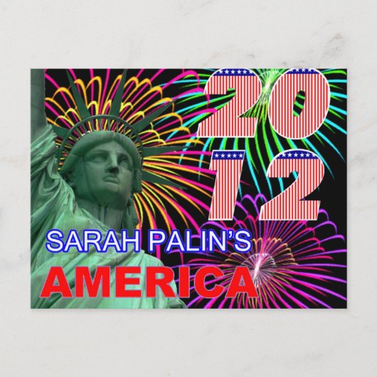 Sarah Palins Amerika Briefkaart (Voorkant)
