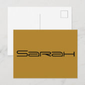 Sarah, personage uit Orphan Black, geometrisch lin Briefkaart (Voorkant / Achterkant)