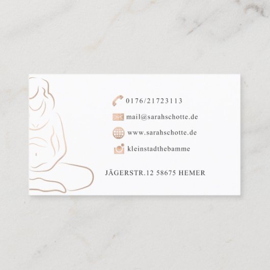 Sarah Schotte Visitekaartjes (Achterkant)