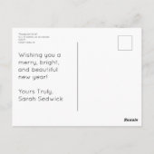 Sarah Sedwick - OMG - Briefkaart voor feestdagen (Achterkant)