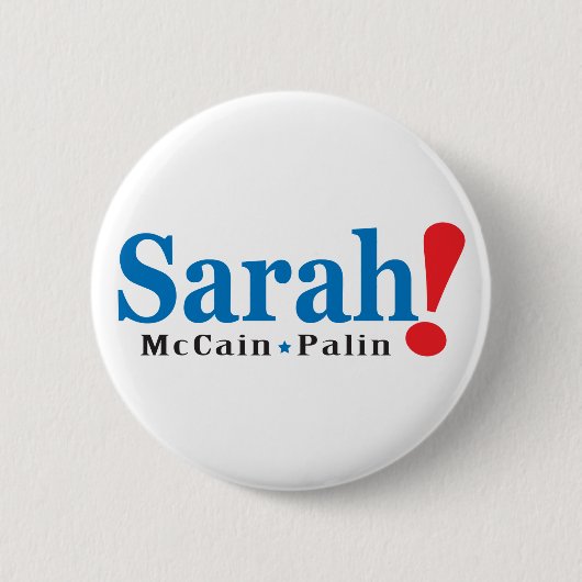 sarah! speld ronde button 5,7 cm (Voorkant)