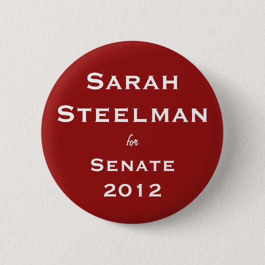 Sarah Steelman voor SenaatsButton Ronde Button 5,7 Cm (Voorkant)