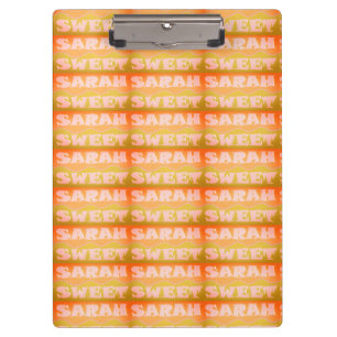 Sarah Sweet ontwerp licht groen zand kleuren Klembord