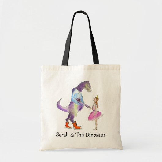 Sarah & The Dinosaur Canvas tas (Voorkant)