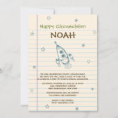 Sarah Tidwell Rocket Bris/Circumcision Uitnodiging (Voorkant)