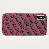 Sarah van het open doopvontherhalingspatroon van h Case-Mate iPhone case (Achterkant (horizontaal))