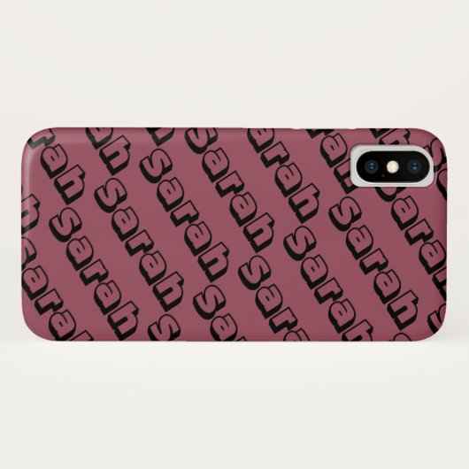 Sarah van het open doopvontherhalingspatroon van h Case-Mate iPhone case (Achterkant (horizontaal))