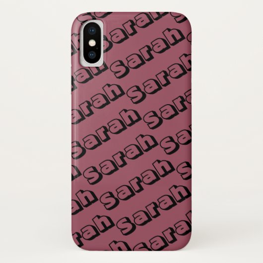 Sarah van het open doopvontherhalingspatroon van h Case-Mate iPhone case (Achterkant)