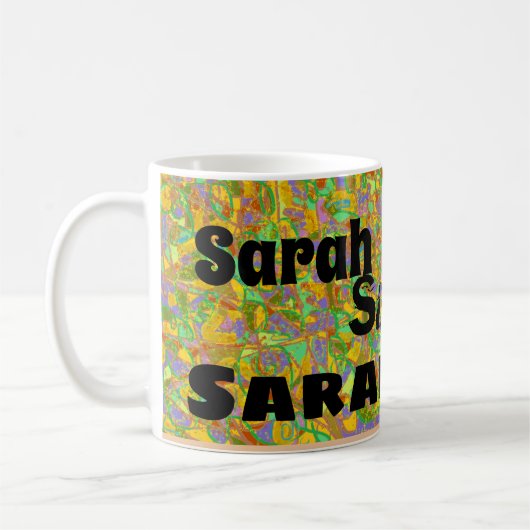 sarah van Orphan Black abstracte kunst, multi lett Koffiemok (Links)