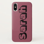 Sarah van Orphan Black, open font Case-Mate iPhone Case<br><div class="desc">sarah is een personage uit het tv-show oranje Black.open block letter font</div>