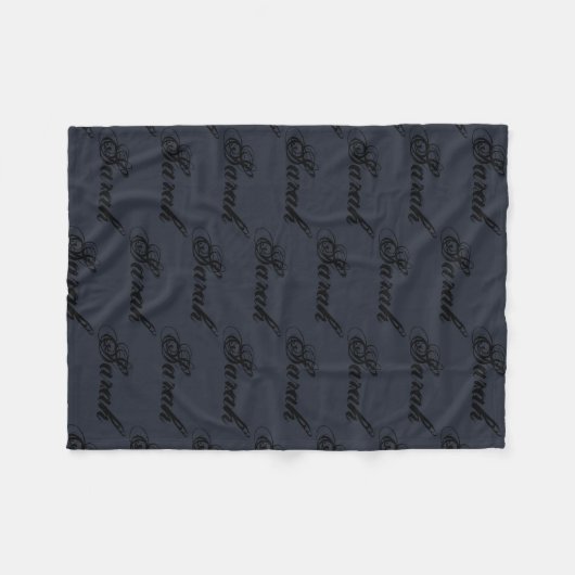 Sarah van Orphan Black, rustisch scriptpatroon Fleece Deken (Voorkant (Horizontaal))