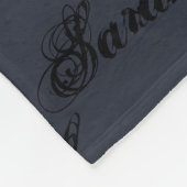 Sarah van Orphan Black, rustisch scriptpatroon Fleece Deken (Hoek)