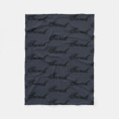 Sarah van Orphan Black, rustisch scriptpatroon Fleece Deken (Voorkant)