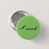 Sarah van Wees Zwart antiek manuscript Ronde Button 3,2 Cm (Voorkant /achterkant)