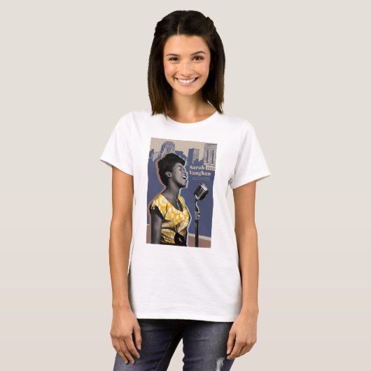 Sarah Vaughan T-shirt (Voorkant volledig)