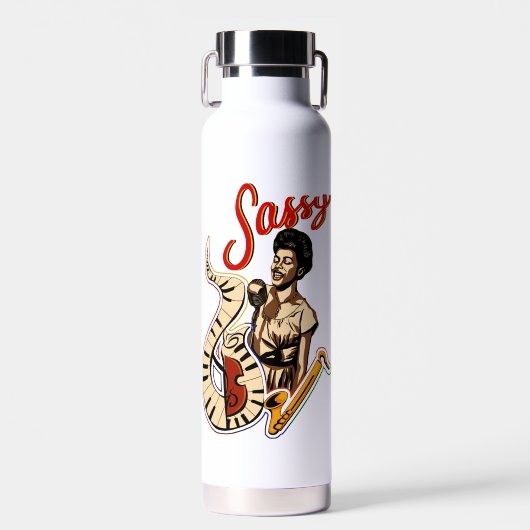 Sarah Vaughan Waterfles (Voorkant)