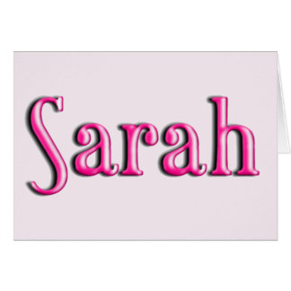 SARAH, voor Sarah