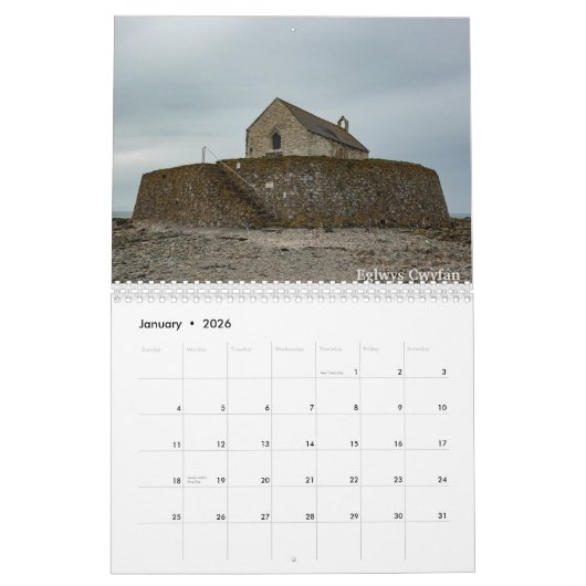 Sarah Woodbury's Kerken van Wales Kalender (Jan 2026)
