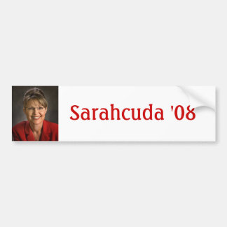 Sarahcuda '08 bumpersticker