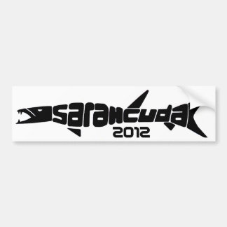 Sarahcuda Black Bumpersticker