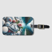 Sarah's hart bij de rivier bagagelabel (Voorkant (horizontaal))