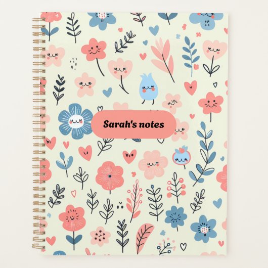 Sarah's Notes Schattigee Bloemen Planner (Voorkant)