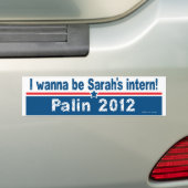 sarahs stagiaire bumpersticker (Op auto)