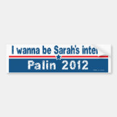 sarahs stagiaire bumpersticker (Voorkant)