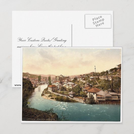 Sarajcvo (d.w.z., Sarajevo), Bendbasi, Bosnia, Briefkaart (Voorkant / Achterkant)