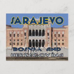 Sarajevo, bezoek Bosnië en Herzegovina Briefkaart